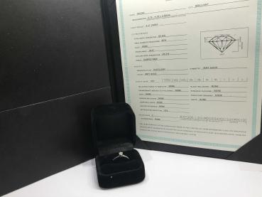 Tiffany & Co. Verlobungsring 950 Platin mit Diamant